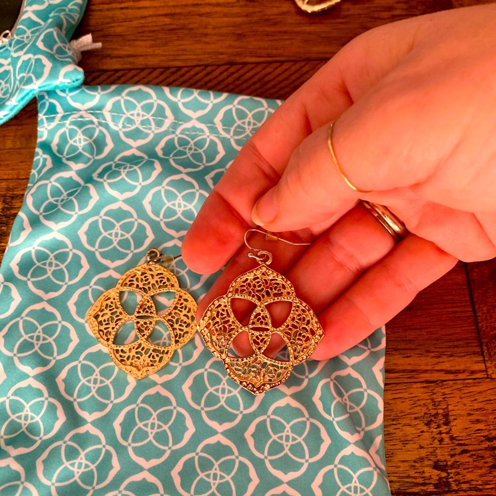 Kendra Scott emblem earrings